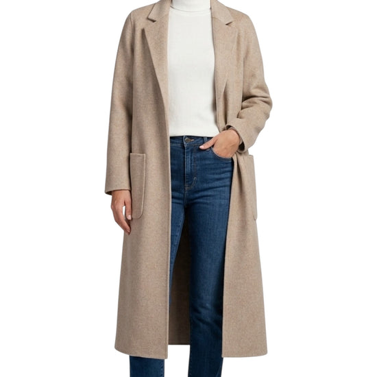 Cappotto lungo in misto lana Tortora melange TAC0002 TORTORA MELANGE VICOLO 