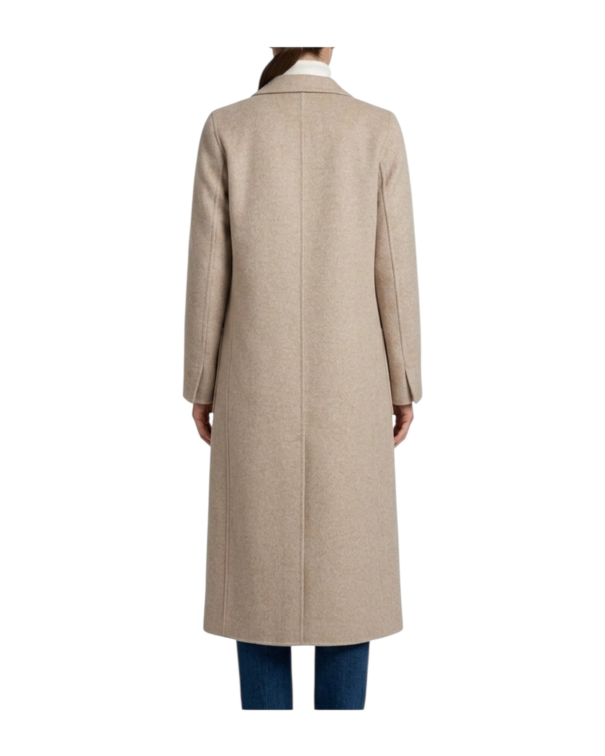 Cappotto lungo in misto lana Tortora melange TAC0002 TORTORA MELANGE VICOLO 