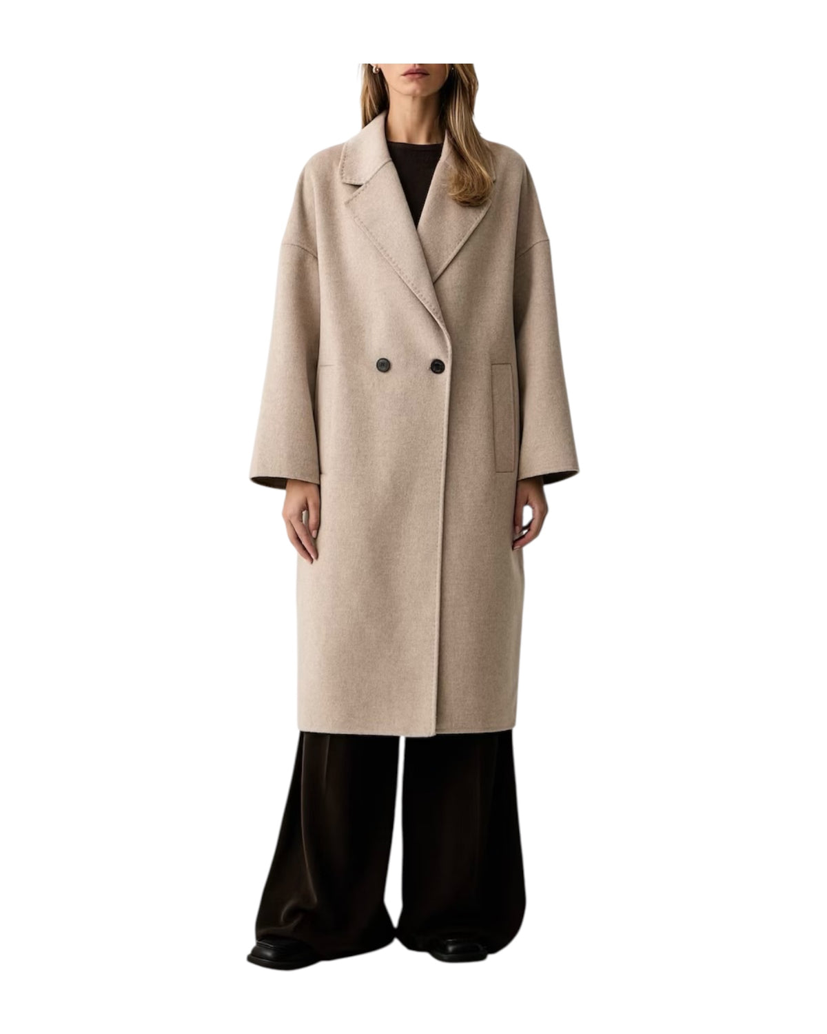 Cappotto misto lana Tortora melange TAC0003 TORTORA MELANGE VICOLO 