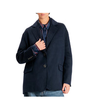 Giacca Over spalle scese Blu