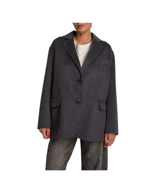 Giacca Over spalle scese Grigio melange TAC0005 GRIGIO MEDIO MELANGE VICOLO 