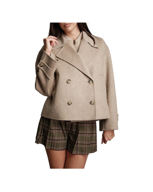 Cappotto corto con piumino Cacha melange TAC0061 CACHA MELANGE VICOLO 