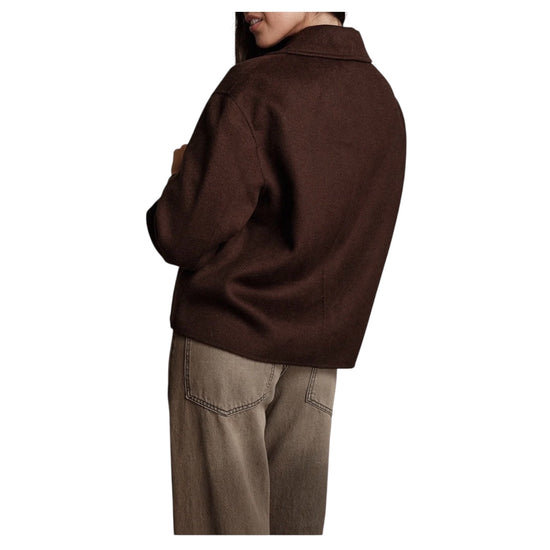 Cappotto corto con fiumino Fondente TAC0061 FONDENTE VICOLO 