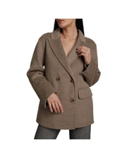 Cappotto corto misto lana Cacha' Melange