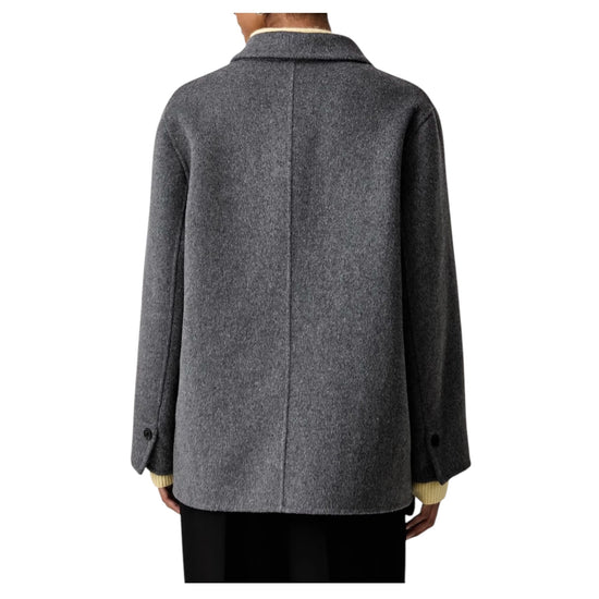 Cappotto corto misto lana Grigio Melange TAC0083 GRIGIO MEDIO MELANGE VICOLO 