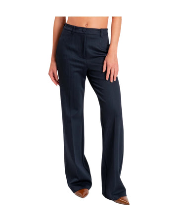 Pantalone Gessato Punto Milano Blu TAC0210 BLU VICOLO 