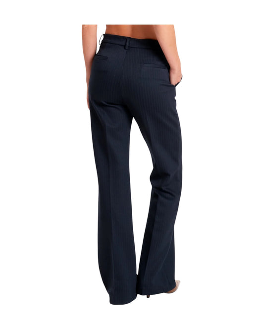 Pantalone Gessato Punto Milano Blu TAC0210 BLU VICOLO 