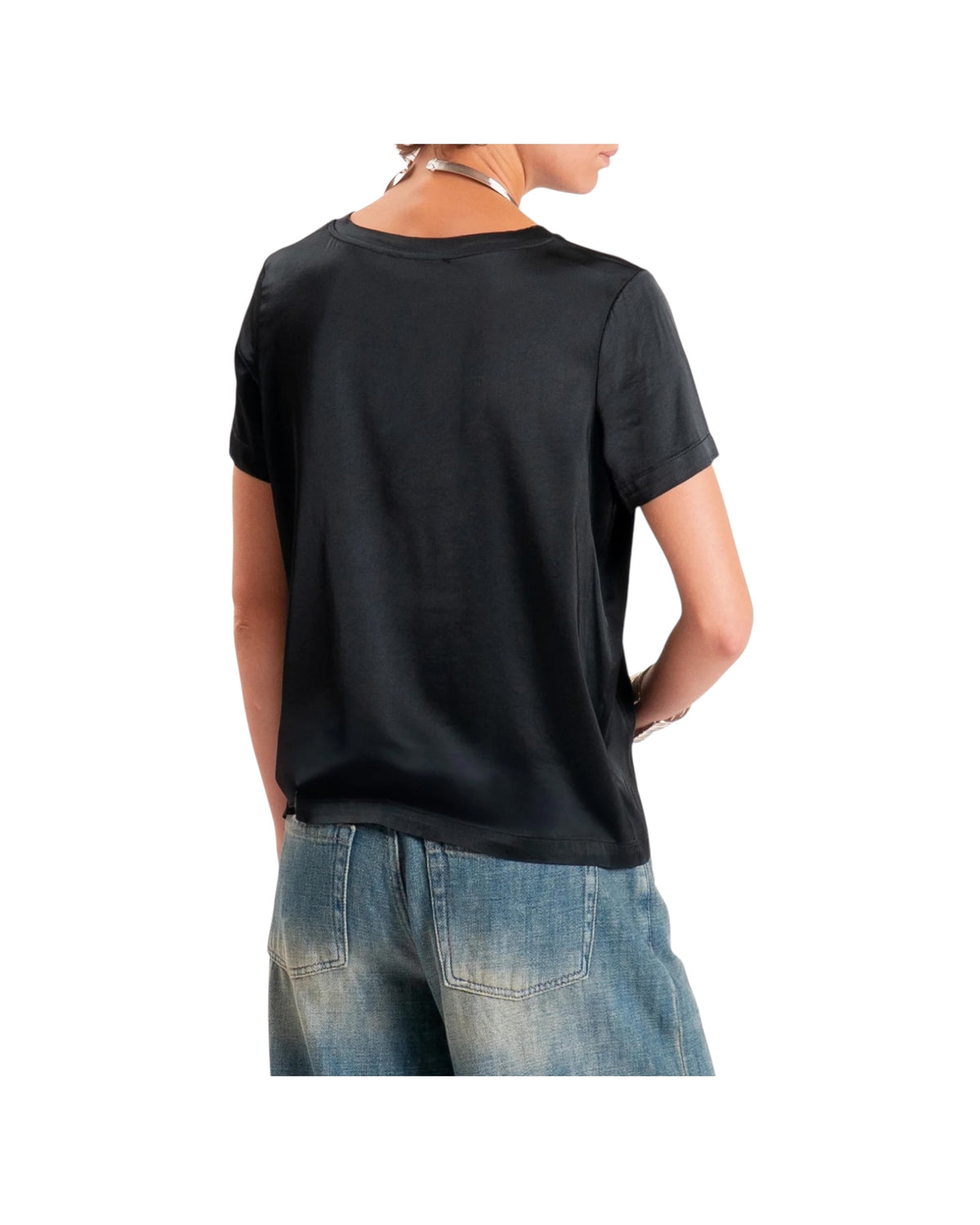 Maglia Satin Nero TAC0282 NERO VICOLO 