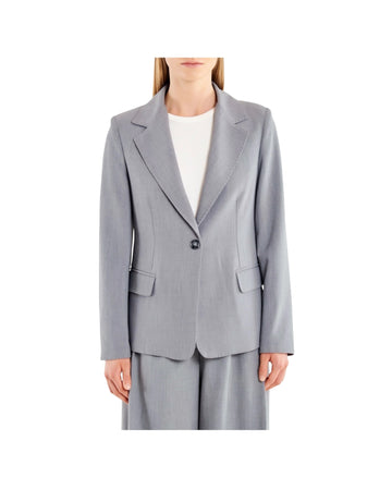 Blazer Monopetto Grigio melange TAC0318 GRIGIO MEDIO MELANGE VICOLO 