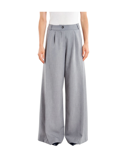 Pantalone Palazzo Grigio Melange TAC0438 GRIGIO MEDIO MELANGE VICOLO 