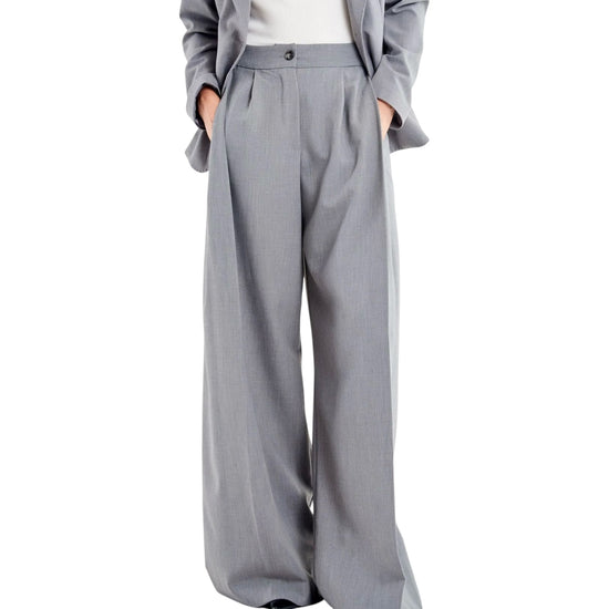 Pantalone Palazzo Grigio Melange TAC0438 GRIGIO MEDIO MELANGE VICOLO 
