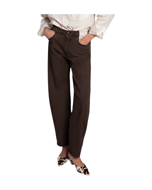 Pantalone Balloon Marrone 26WSD04 190 81 WHITESAND 