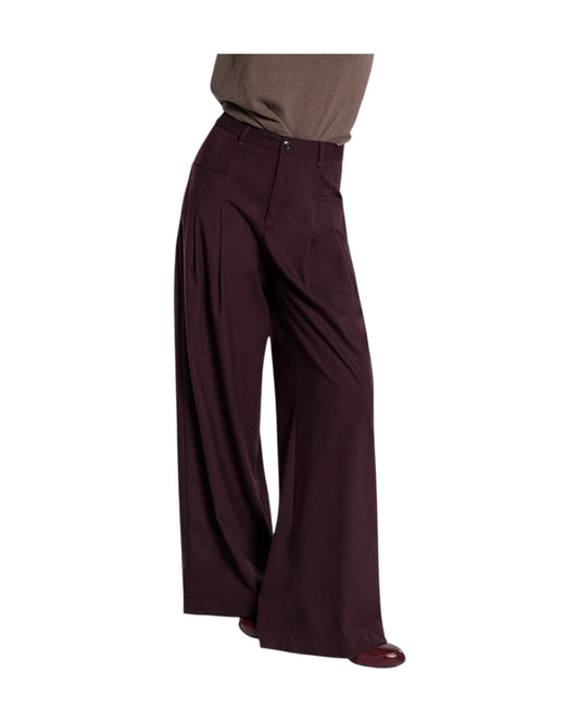 Pantalone in flanella Bordeaux 26WSD18 330 19 WHITESAND 