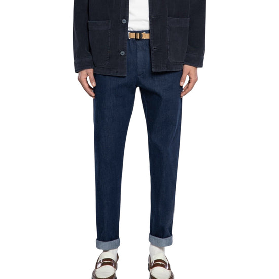Pantalone in cotone Denim 26WSU66 341 037 WHITESAND 