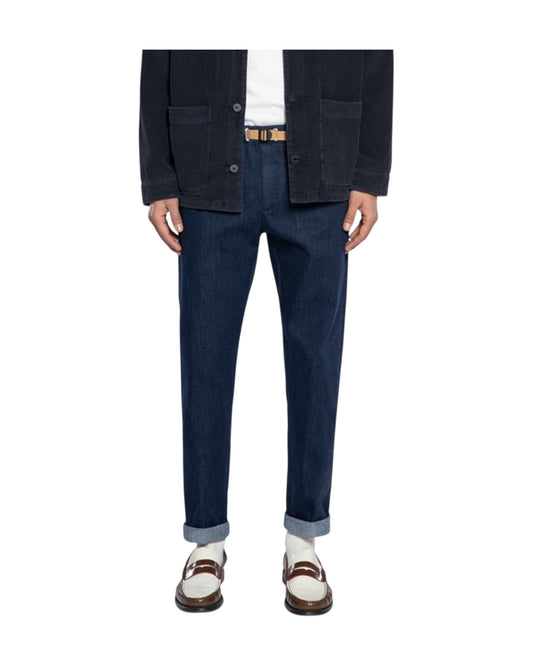 Pantalone in cotone Denim 26WSU66 341 037 WHITESAND 