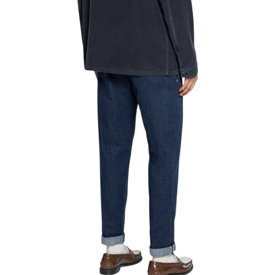 Pantalone in cotone Denim 26WSU66 341 037 WHITESAND 