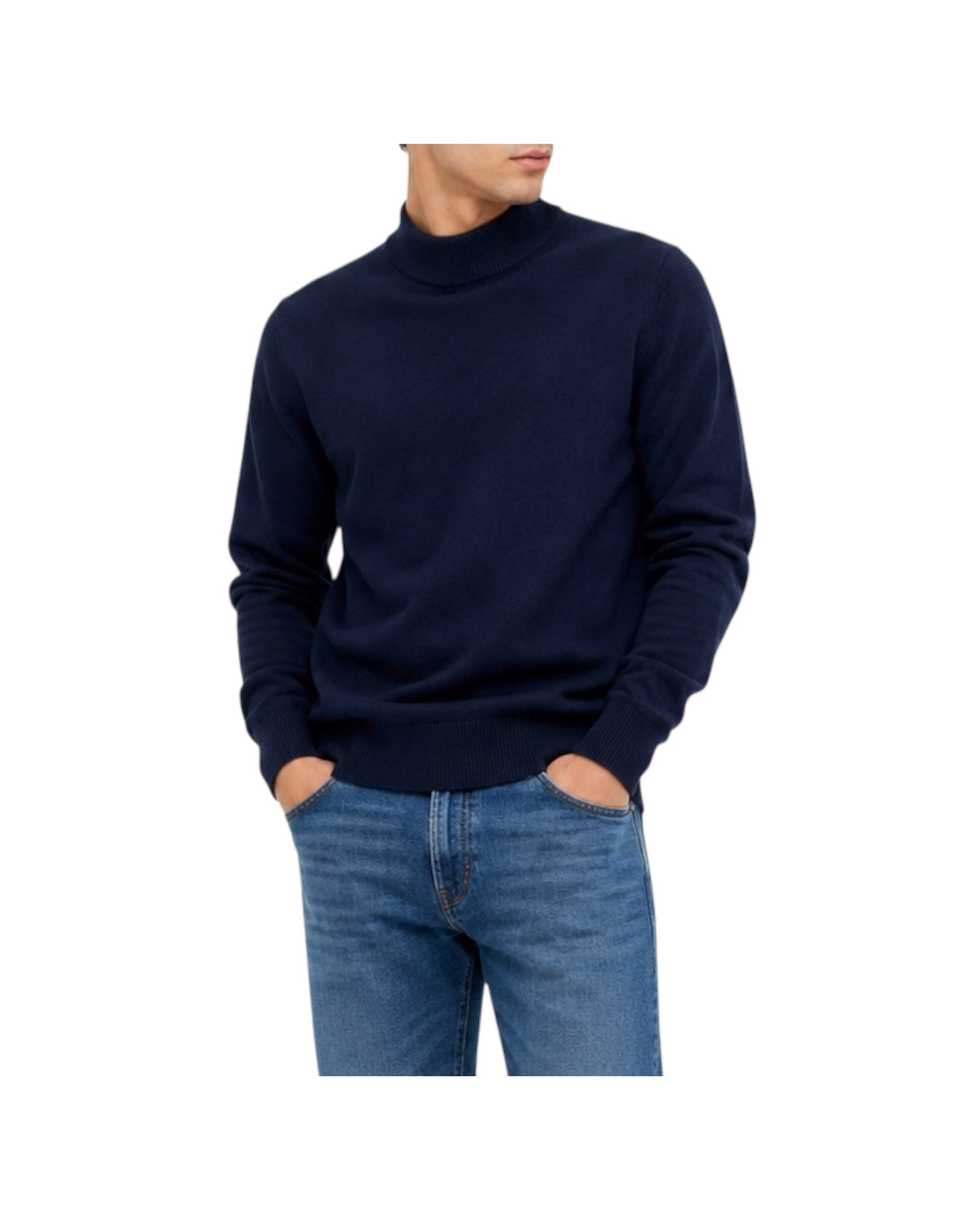 Maglione in lana e cashmere Blu navy 0021 23 WOOL&CO 