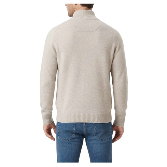Maglione full zip in lana Crema 0126 101 WOOL&CO 