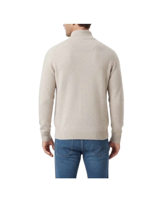 Maglione full zip in lana Crema 0126 101 WOOL&CO 