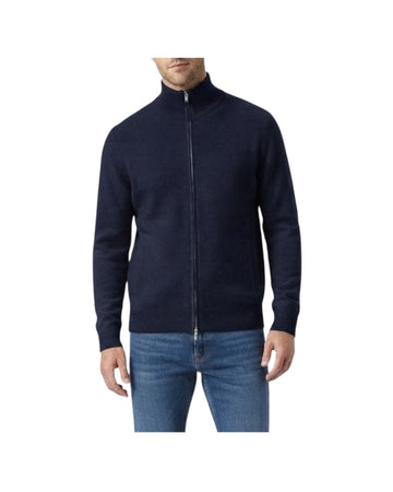 Maglione full zip in lana Blu 0126 23 WOOL&CO 