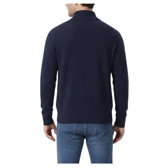 Maglione full zip in lana Blu 0126 23 WOOL&CO 