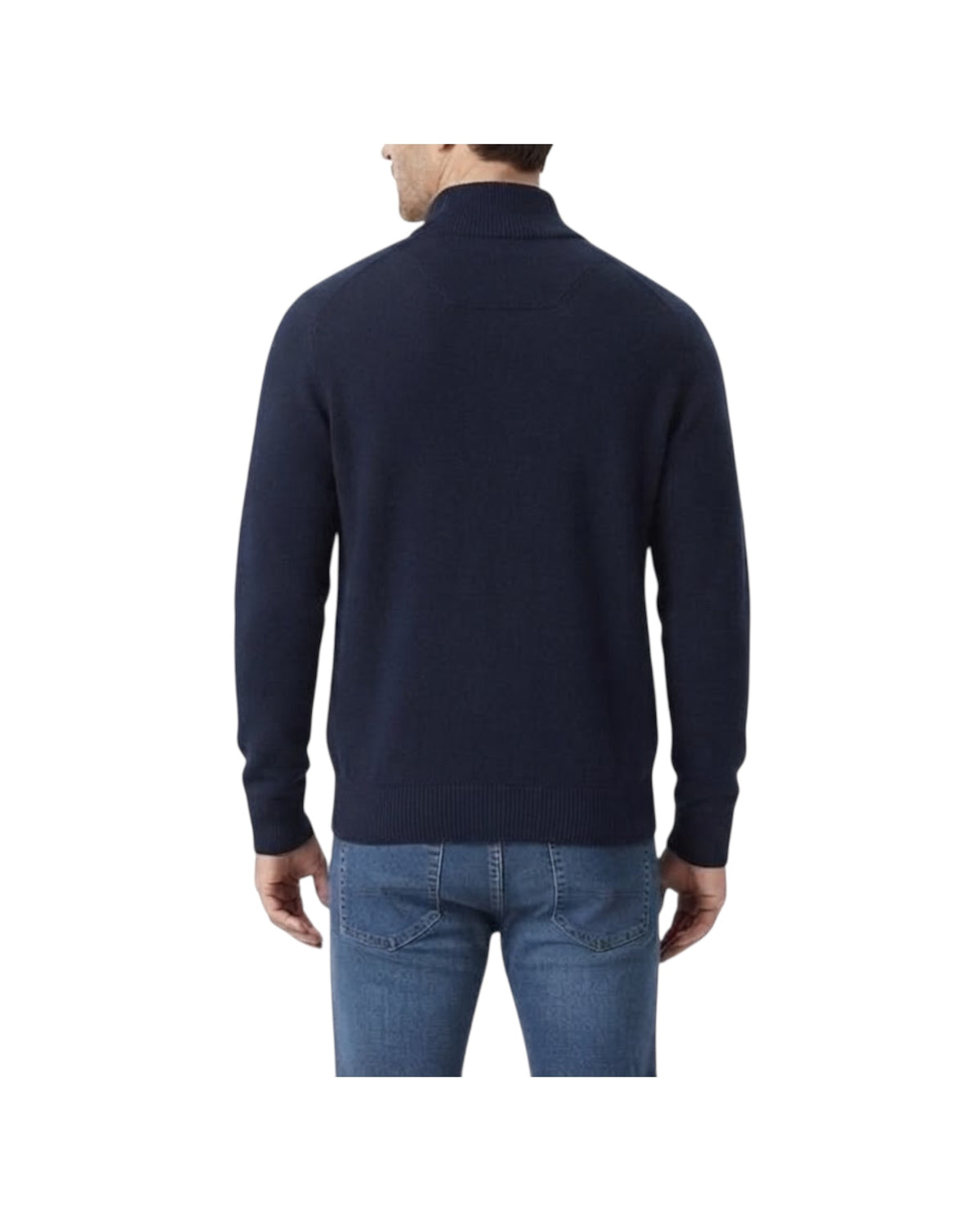 Maglione full zip in lana Blu 0126 23 WOOL&CO 