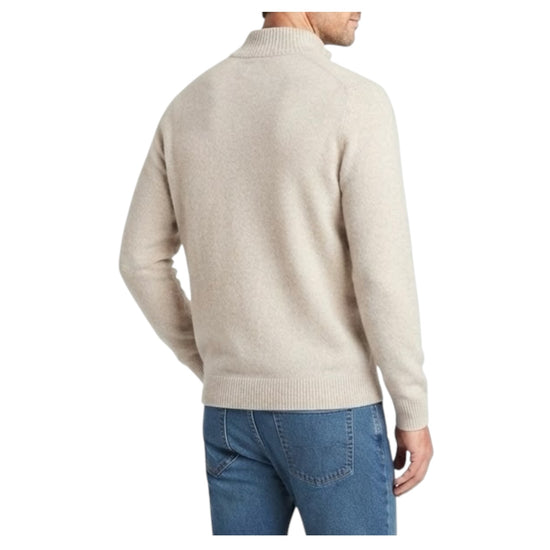 Maglione collo alto con bottoni Crema 0140 101 WOOL&CO 