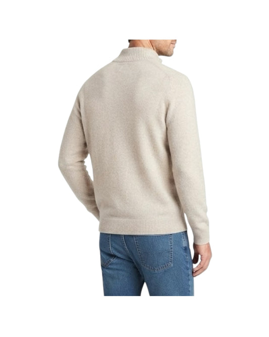 Maglione collo alto con bottoni Crema 0140 101 WOOL&CO 