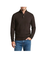Maglione collo alto con bottoni Moro