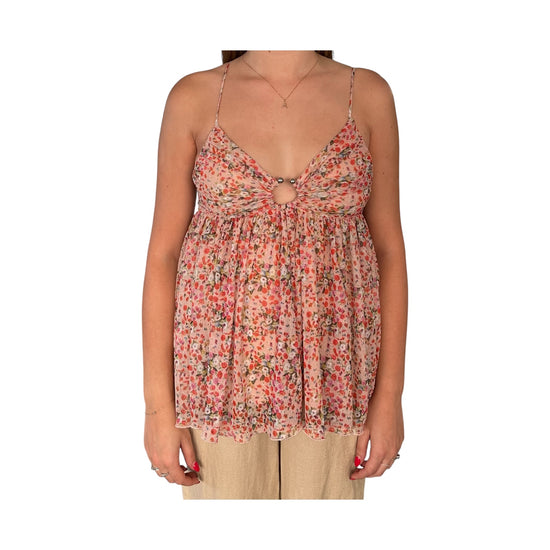 Top con fantasia floreale Pink 185319 02091 Aniye by 