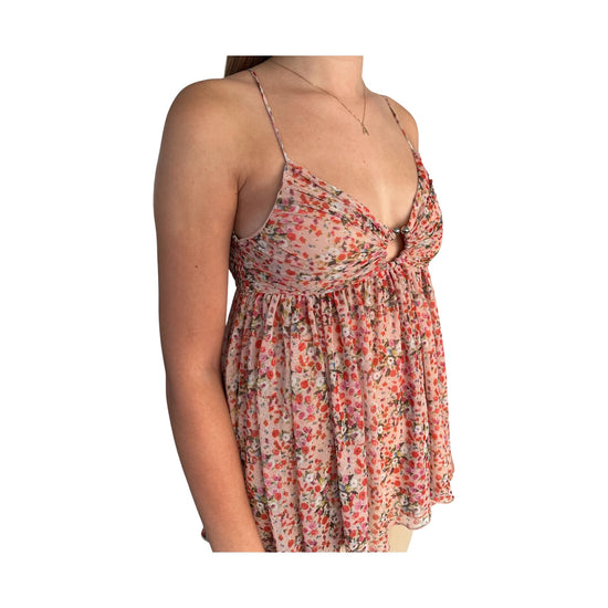 Top con fantasia floreale Pink 185319 02091 Aniye by 