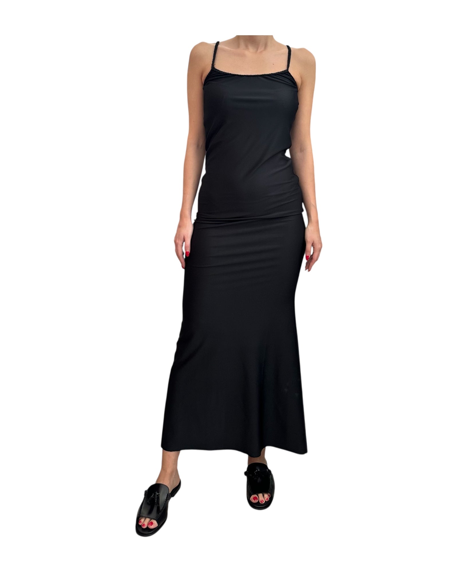 Vestito lungo Nero FK24-1362BK UNICA F**K 