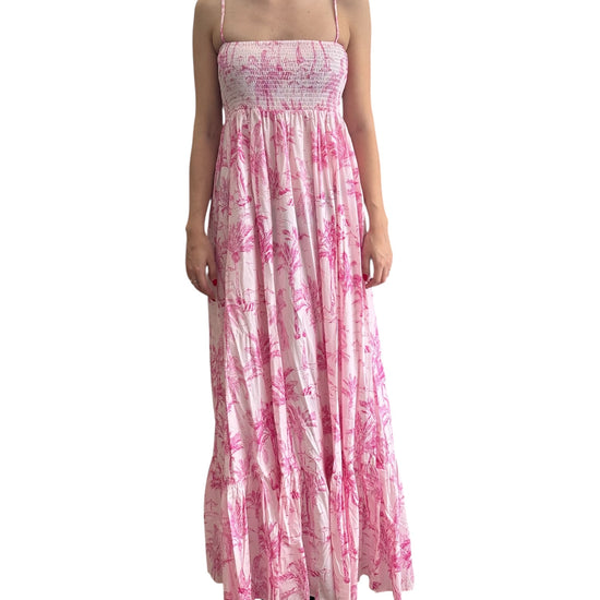 Abito lungo Fantasia rosa JME002 01272F MC2 SAINT BARTH 