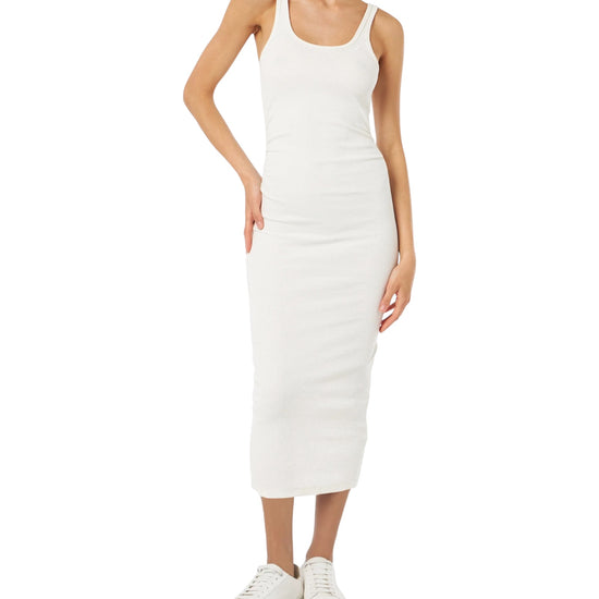 Abito da donna a canotta in jersey di cotone a coste<BR/><BR/> JNF0001 02340F MC2 SAINT BARTH 