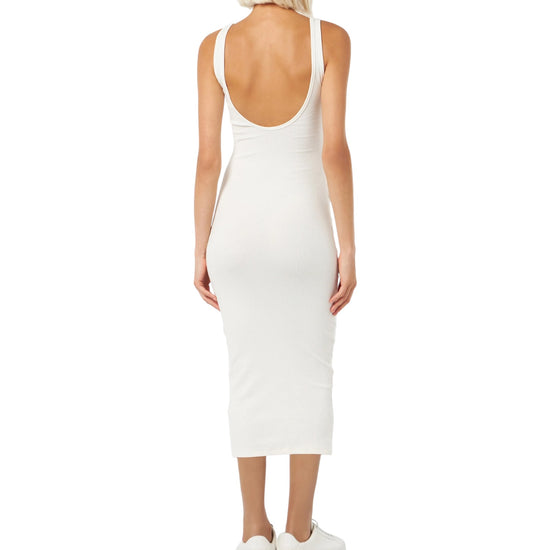 Abito da donna a canotta in jersey di cotone a coste<BR/><BR/> JNF0001 02340F MC2 SAINT BARTH 