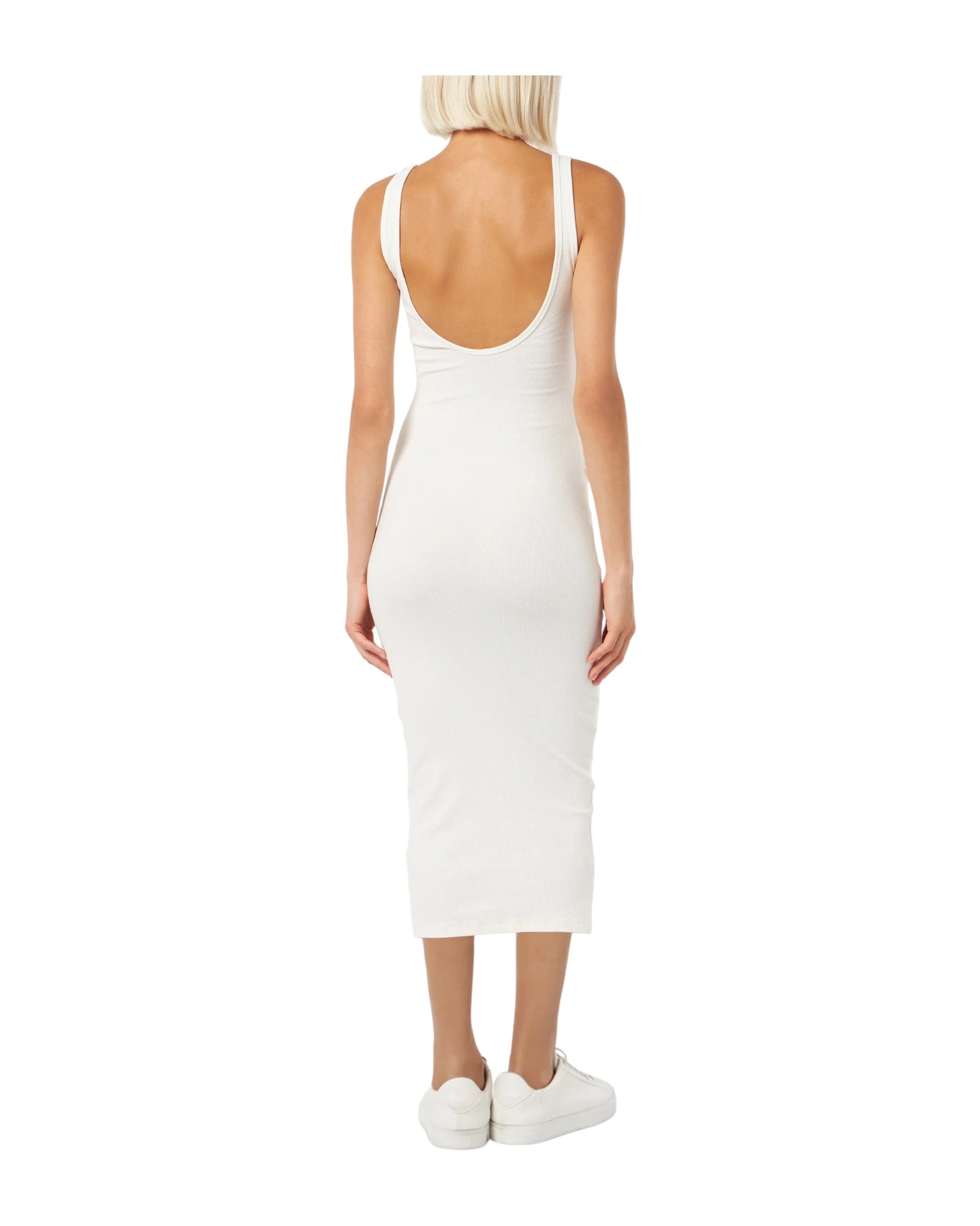 Abito da donna a canotta in jersey di cotone a coste<BR/><BR/> JNF0001 02340F MC2 SAINT BARTH 