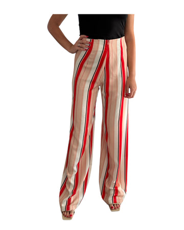 Pantalone a palazzo a righe PANTALONE RIGHR ARANCIO THink&Belive 