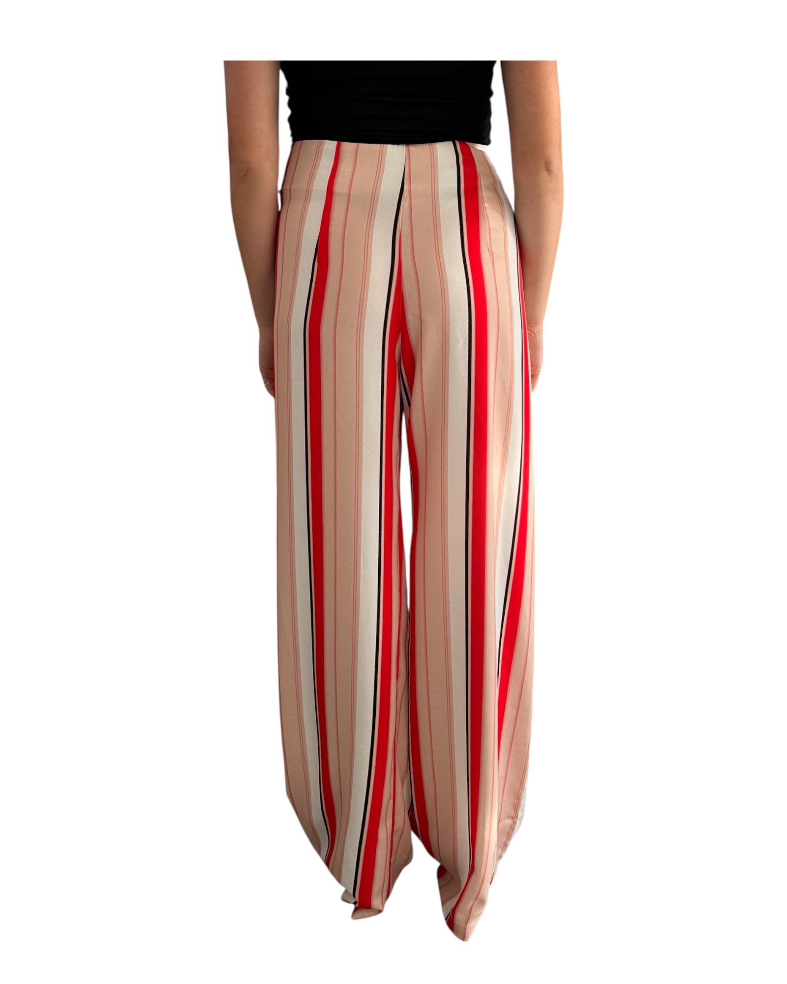 Pantalone a palazzo a righe PANTALONE RIGHR ARANCIO THink&Belive 
