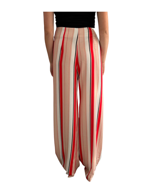 Pantalone a palazzo a righe PANTALONE RIGHR ARANCIO THink&Belive 