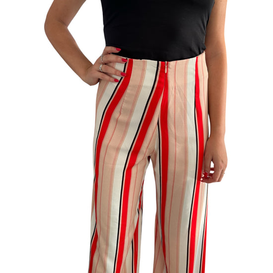 Pantalone a palazzo a righe PANTALONE RIGHR ARANCIO THink&Belive 