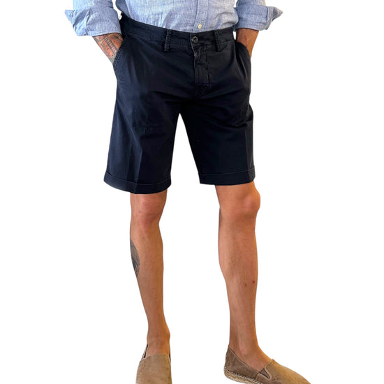 Bermuda Brighton Gabardina dark navy 213 BRIGHTON GABARDINA DARK NAVY MODFITTERS 
