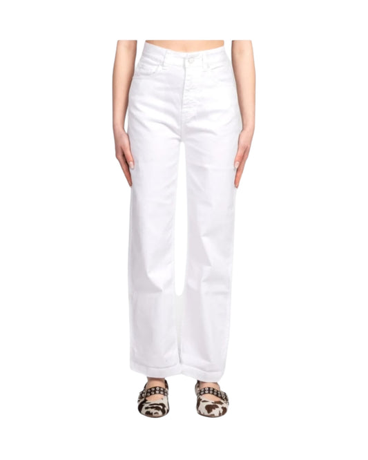 Jeans a palazzo Bianco DD5139 NATURALE VICOLO 