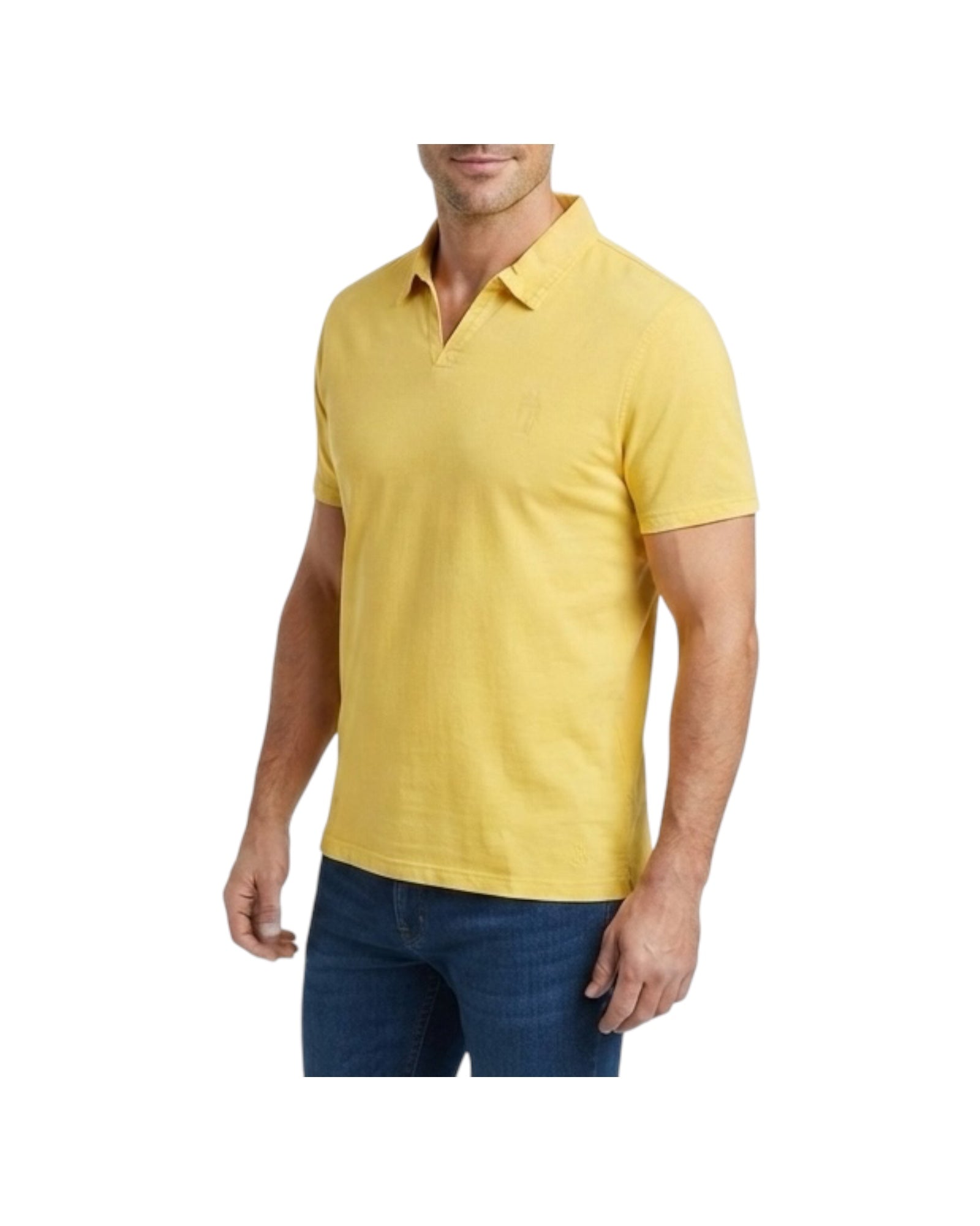 Polo in cotone senza bottoni Yellow 2003 YELLOW BL'KER 