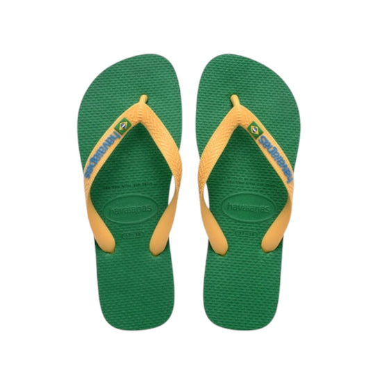 Havaianas Brasil Logo Green yesllow 64022000 GREEN YELLOW HAVAIANAS 
