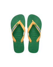 Havaianas Brasil Logo Green yesllow