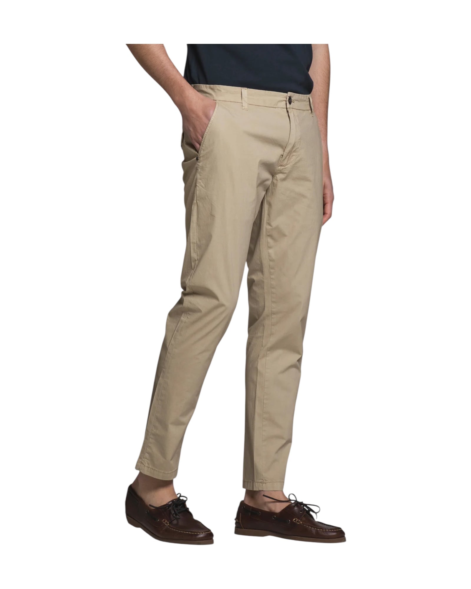 Pantalone Chino in popeline stretch Desert BLAKE POPC68 IMPURE 