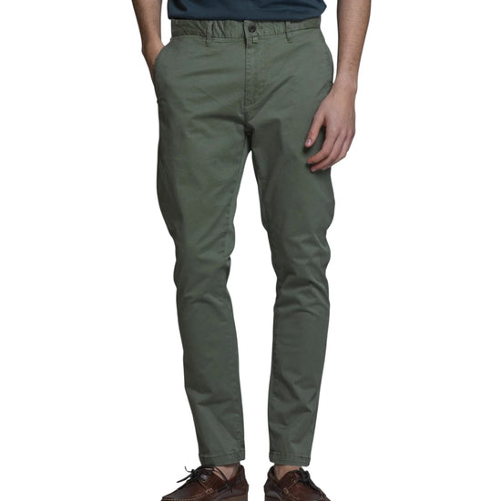 Pantalone Chino in cotone stretch Salvia BRYAN GABC13 IMPURE 