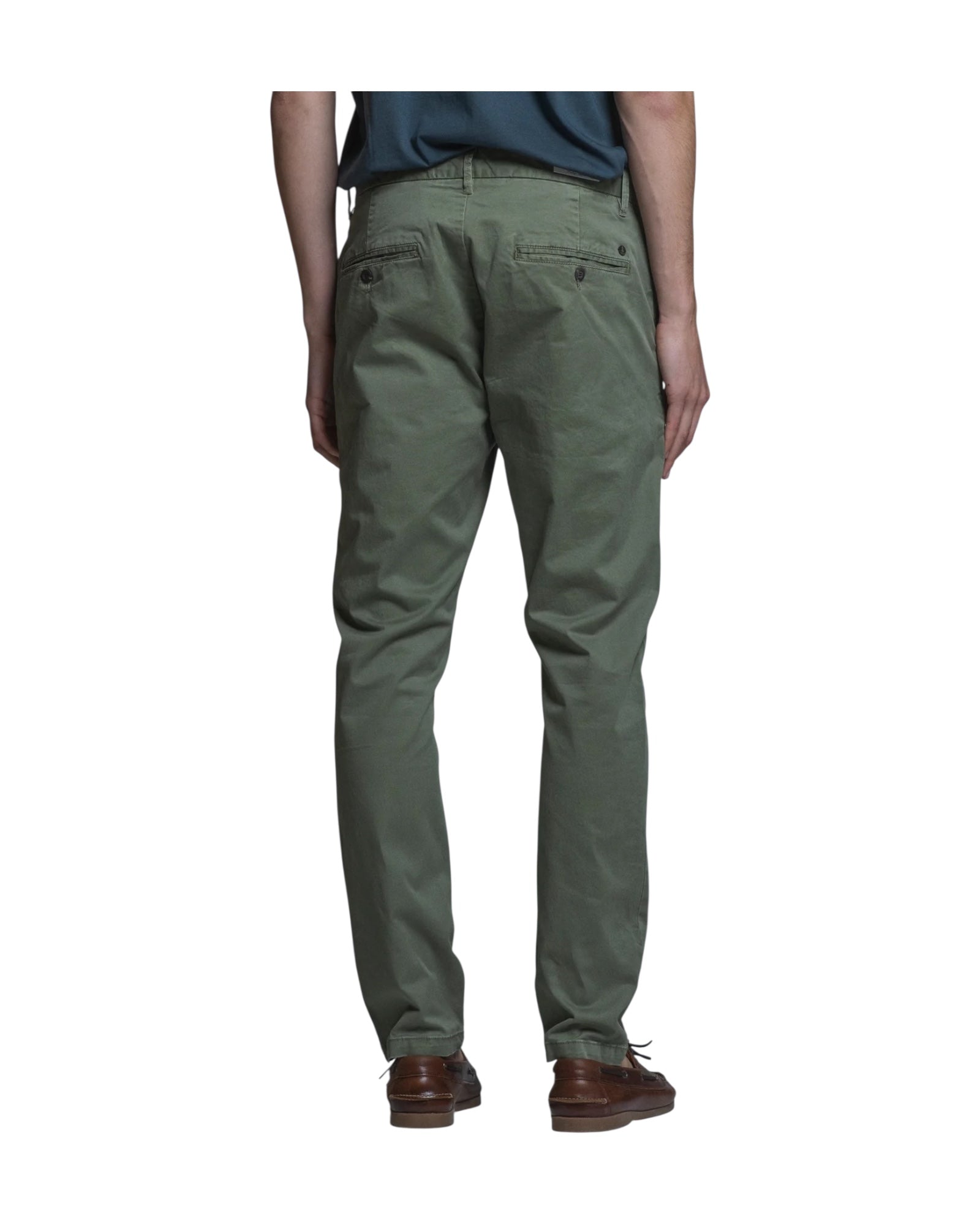 Pantalone Chino in cotone stretch Salvia BRYAN GABC13 IMPURE 