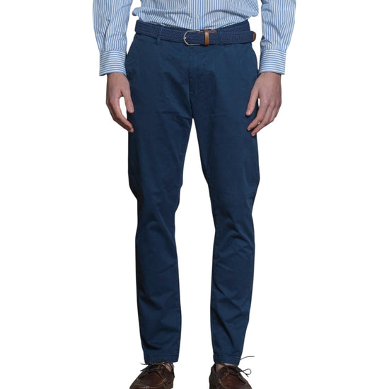 Pantalone chino in cotone stretch Blue BRYAN GABC27 IMPURE 