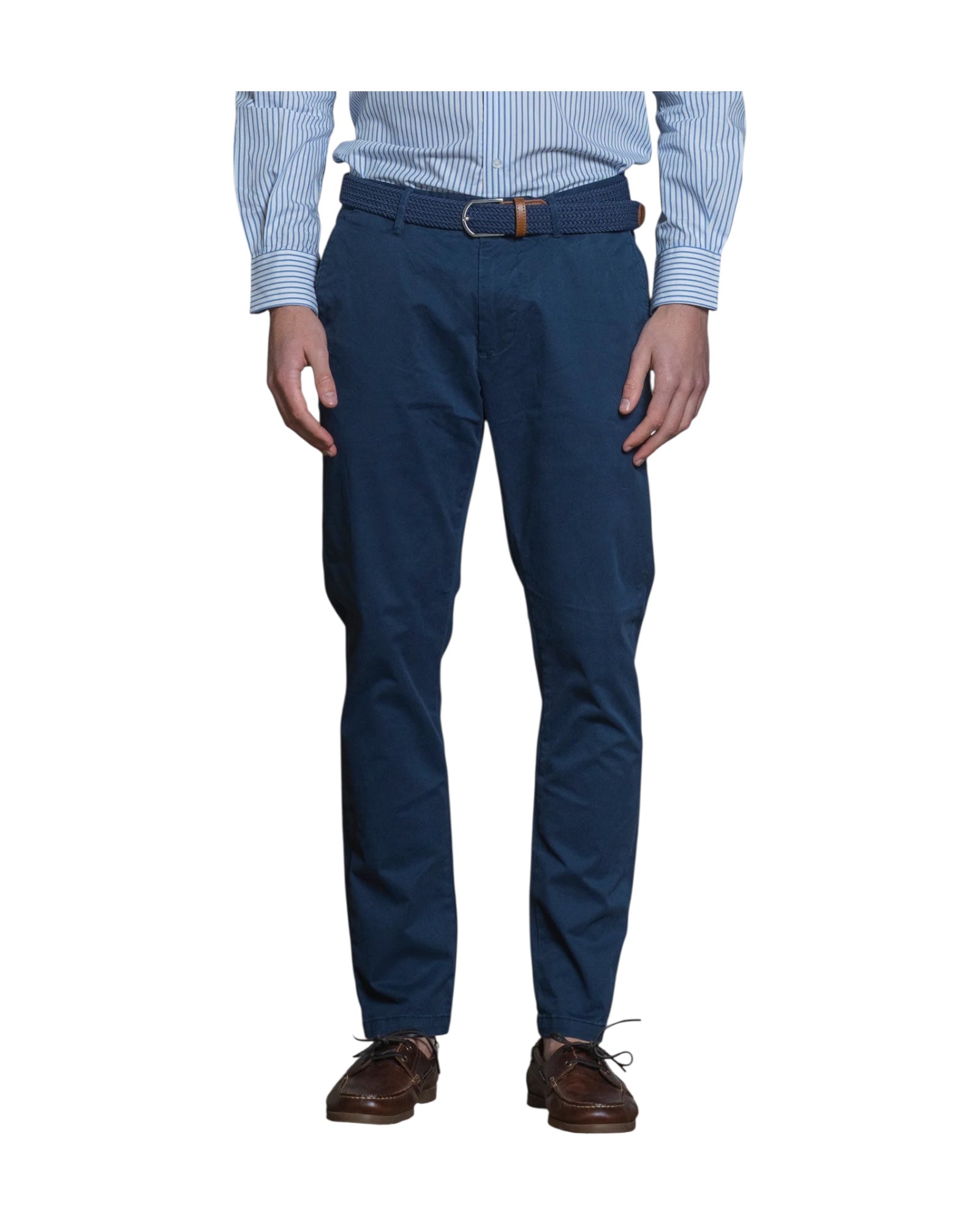 Pantalone chino in cotone stretch Blue BRYAN GABC27 IMPURE 